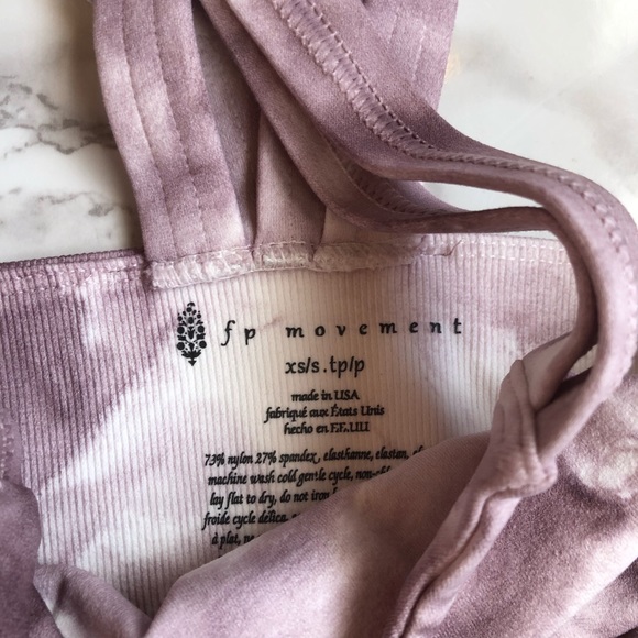 NWOT FREE PEOPLE On The Radar Tie Dye Sports Bra - Picture 6 of 8